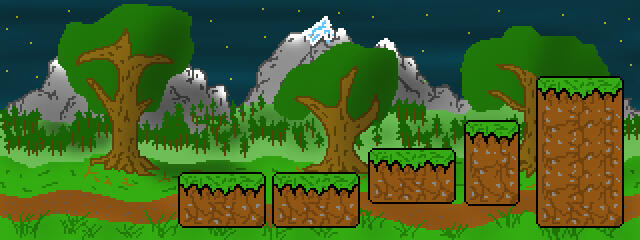 Scrolling parallax with tiles